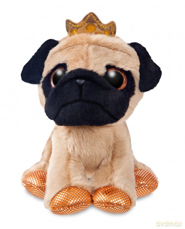 Aurora World 60879 Royal Pug Dog, Brown and Black, 7-Inch