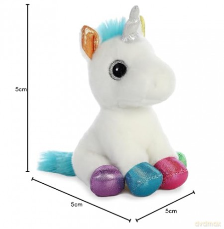 Aurora World 60955 Sparkle Tales Jewel Unicorn Plush Toy, White