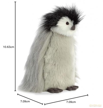 Aurora, 03510, Luxe Boutique, Milly The Baby Emperor Penguin, 11In, Soft Toy, Grey, White and Black