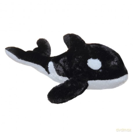 Aurora, 06271, Flopsie Splash Orca Whale, 12In, Soft Toy, Black and White, Medium