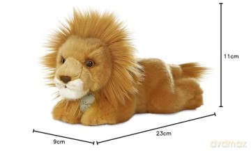 Aurora, 13172, MiYoni Lion, 8In, Soft Toy, Brown