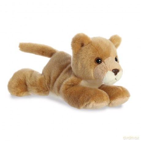 Aurora, 13285, Mini Flopsie Lioness, 8In, Soft Toy, Brown