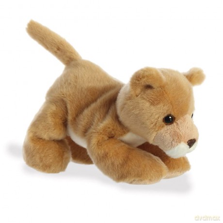Aurora, 13285, Mini Flopsie Lioness, 8In, Soft Toy, Brown