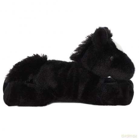 Aurora, 13297, Mini Flopsie Horse, 8In, Soft Toy, Black