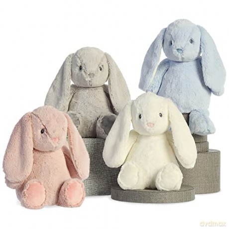 Aurora, 23103, ebba Baby Dewey Dawn White Rabbit, 12.5In, Eco Friendly Soft Toy