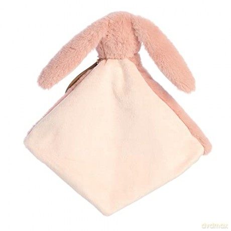 Aurora, 23324, ebba Baby Eco Brenna Bunny Luvster Blanket, 12In, Recycled Soft Toy, Pink