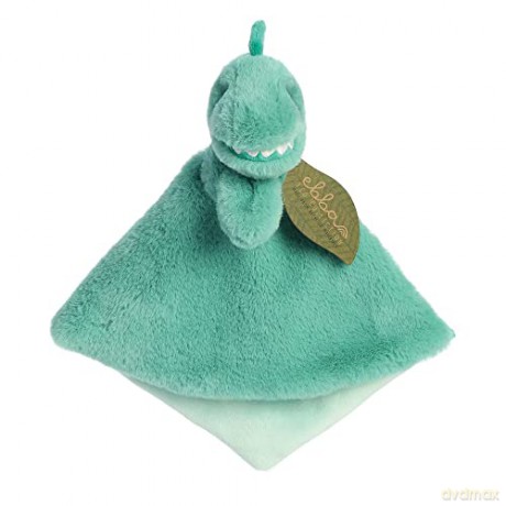 Aurora, 23326, ebba Baby Eco Ryker Rex Dragon Luvster Blanket, 12In, Recycled Soft Toy, Green