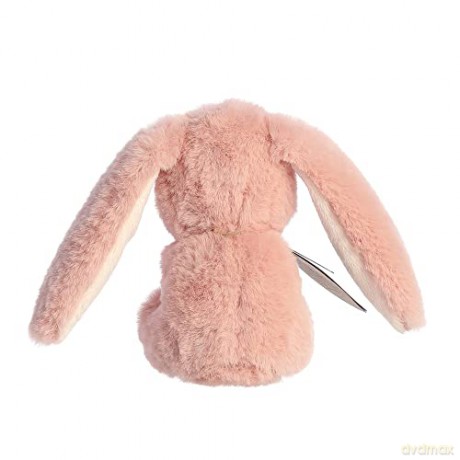 Aurora, 23330, ebba Baby Eco Brenna Bunny Rattle, 6In, Recycled Soft Toy, Pink