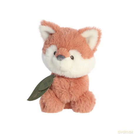 Aurora, 23365, ebba Baby Eco Francis Fox Kit Rattle, 6In, Recycled Soft Toy, Brown