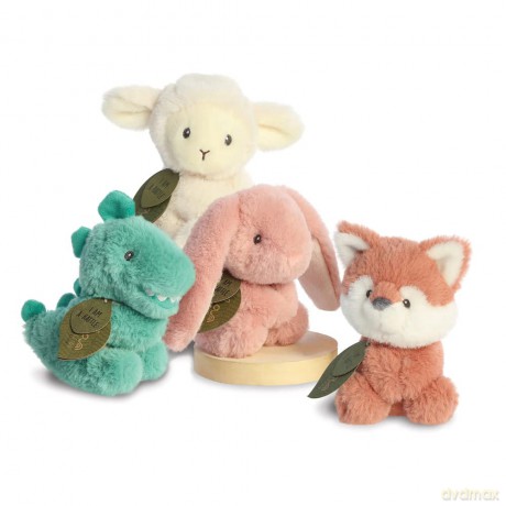 Aurora, 23365, ebba Baby Eco Francis Fox Kit Rattle, 6In, Recycled Soft Toy, Brown