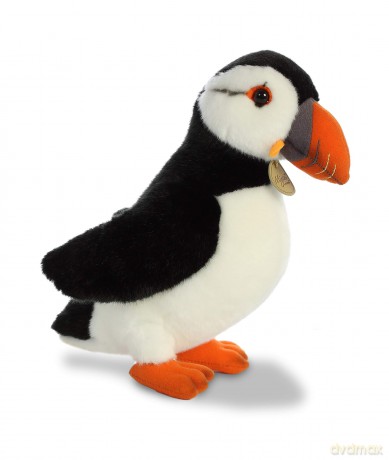 Aurora, 26325, MiYoni Puffin, 10.5In, Soft Toy, Black and White