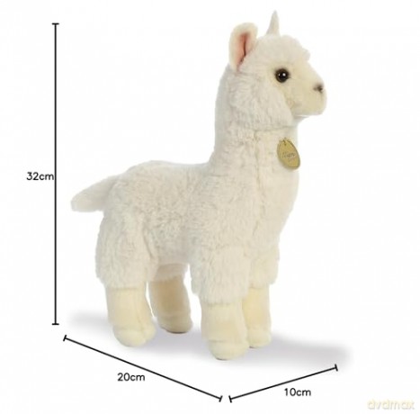 Aurora, 26329, MiYoni Alpaca, 10In, Soft Toy, White