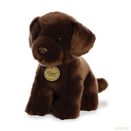 Aurora, 26379, MiYoni Chocolate Labrador, 11In, Soft Toy, Dark Brown