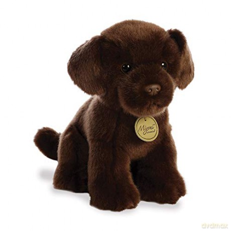 Aurora, 26379, MiYoni Chocolate Labrador, 11In, Soft Toy, Dark Brown