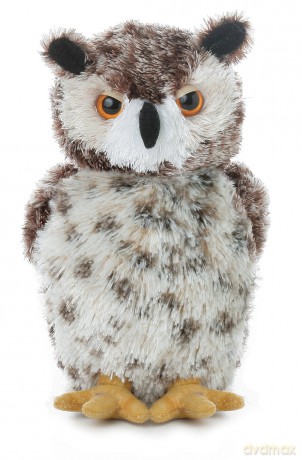 Aurora, 30535, Mini Flopsie Osmond Owl, 8In, Soft Toy, White and Brown, Medium