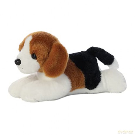 Aurora, 31185, Mini Flopsies Homer Beagle, 8In, Soft Toy, (Black, Bown, White)