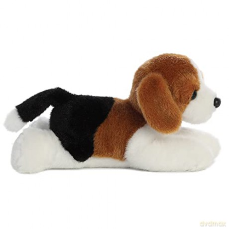 Aurora, 31185, Mini Flopsies Homer Beagle, 8In, Soft Toy, (Black, Bown, White)