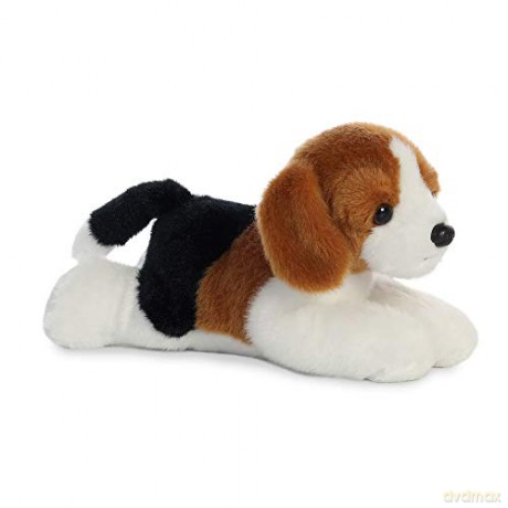 Aurora, 31185, Mini Flopsies Homer Beagle, 8In, Soft Toy, (Black, Bown, White)