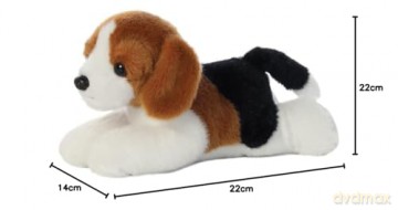 Aurora, 31185, Mini Flopsies Homer Beagle, 8In, Soft Toy, (Black, Bown, White)