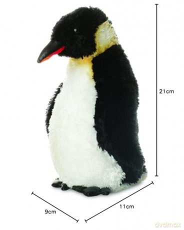 Aurora, 31194, Mini Flopsie Emperor Penguin, 8In Soft Toy, Black and White
