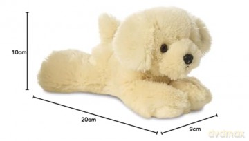 Aurora, 31252, Mini Flopsies Bailie Golden Retriever, 8In, Soft Toy, Cream