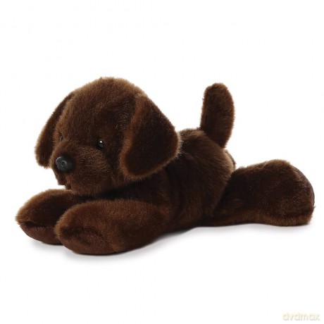Aurora, 31257, Mini Flopsie Lil Lucky Chocolate Labrador, Soft Toy, Brown