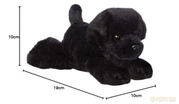 Aurora, 31295, Mini Flopsies Blackie Black Labrador Dog, 8in, Soft Toy, 8"