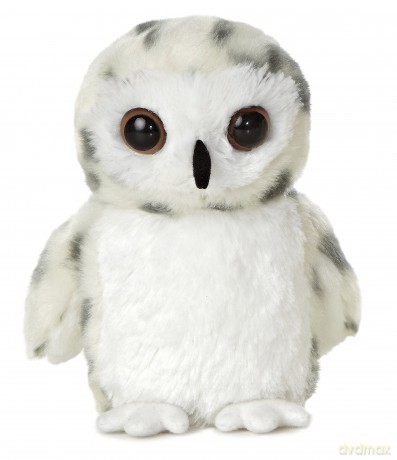 Aurora, 31345, Mini Flopsie Snowy Owl, 8In, Soft Toy, White