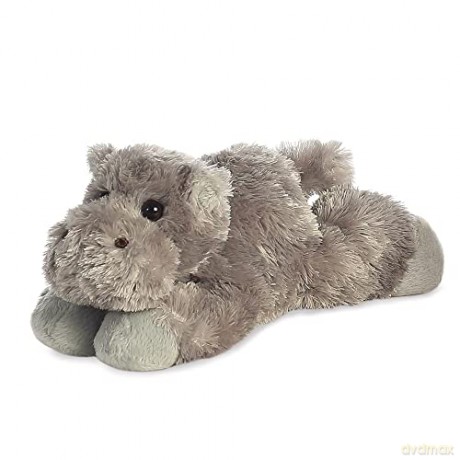Aurora, 31385, Mini Flopsie Howie Hippo, 8In, Soft Toy, Grey