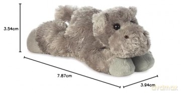 Aurora, 31385, Mini Flopsie Howie Hippo, 8In, Soft Toy, Grey