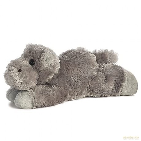 Aurora, 31385, Mini Flopsie Howie Hippo, 8In, Soft Toy, Grey