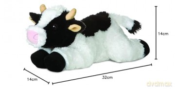 Aurora, 31430, Flopsies May Bell Cow, 12In, Soft Toy, Multi-Colour