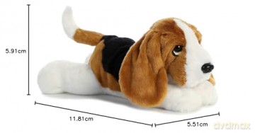 Aurora, 31567, Flopsies Basset Hound, 12In, Soft Toy, Multi-Coloured