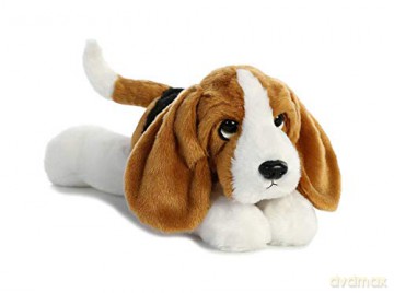 Aurora, 31567, Flopsies Basset Hound, 12In, Soft Toy, Multi-Coloured