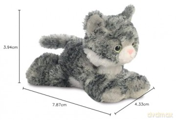 Aurora, 31713, Mini Flopsies Lily The Grey Tabby, 8In, Soft Toy