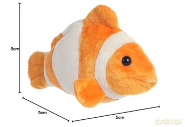 Aurora, 31727, Mini Flopsies Bright and Bold Clown Fish, 8In, Soft Toy, (Orange/White)