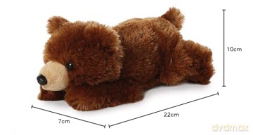 Aurora, 31740, Mini Flopsie Grizzly Bear, 8In, Soft Toy, Brown
