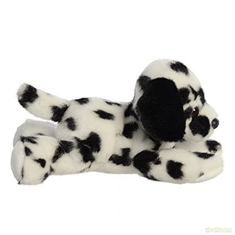 Aurora, 31821, Mini Flopsies Dipper Dalmatian Dog, 8In, Soft Toy, Black and White