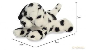 Aurora, 31821, Mini Flopsies Dipper Dalmatian Dog, 8In, Soft Toy, Black and White