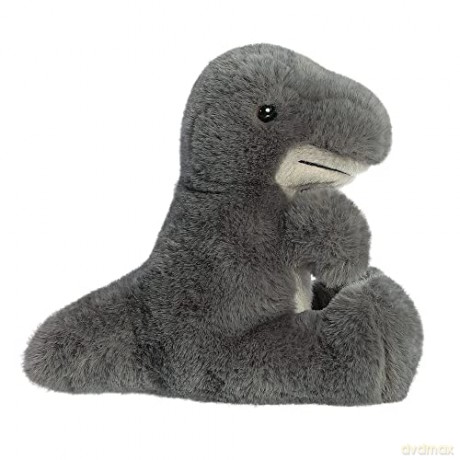 Aurora, 31864, Mini Flopsie TRex Dinosaur, 8In, Eco-friendly soft toy, Grey