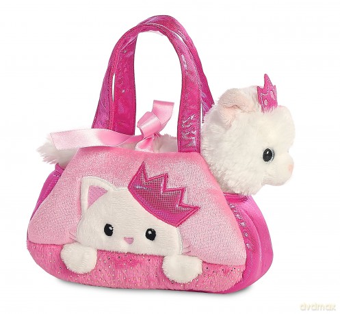 Aurora, 32791, Fancy Pal, Peek-A-Boo Princess Kitty, 8In, Soft Toy, Pink and White