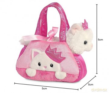 Aurora, 32791, Fancy Pal, Peek-A-Boo Princess Kitty, 8In, Soft Toy, Pink and White