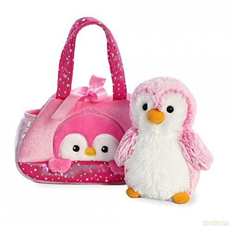 Aurora, 32832, Fancy Pal, Peek-A-Boo Penguin, 8In, Soft Toy, Pink