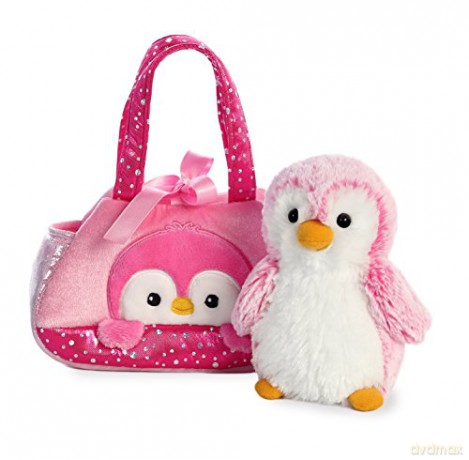 Aurora, 32832, Fancy Pal, Peek-A-Boo Penguin, 8In, Soft Toy, Pink