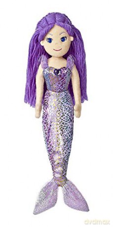 Aurora, 33065, Sea Sparkles Mermaid Daphne, 18In, Soft Toy, Purple