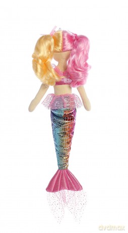 Aurora, 33235, Sea Sparkles Pastel Sea Rose, 18In, Soft Toy, Pink and Blue