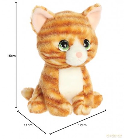 Aurora, 33752, Petites Nacho Orange Tabby Cat, 7In, Soft Toy