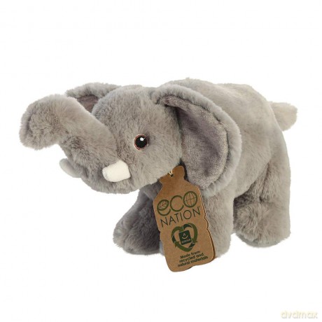 Aurora, 35002, Eco Nation, Elephant, 10.5In, Soft Toy, Grey, Medium