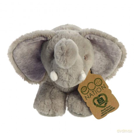 Aurora, 35002, Eco Nation, Elephant, 10.5In, Soft Toy, Grey, Medium