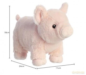 Aurora, 35025, Eco Nation Pig 9.5In, Soft Toy, Pink